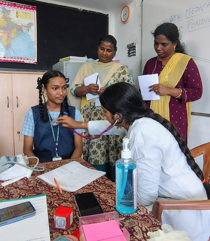 Free community health check-up camp