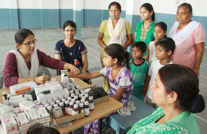 Health checkup for a child